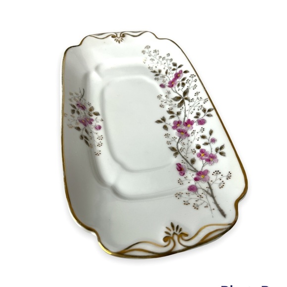 Carlsbad AK China Gravy Boat with‎ Under plate Floral Gold Trim - Picture 4 of 17